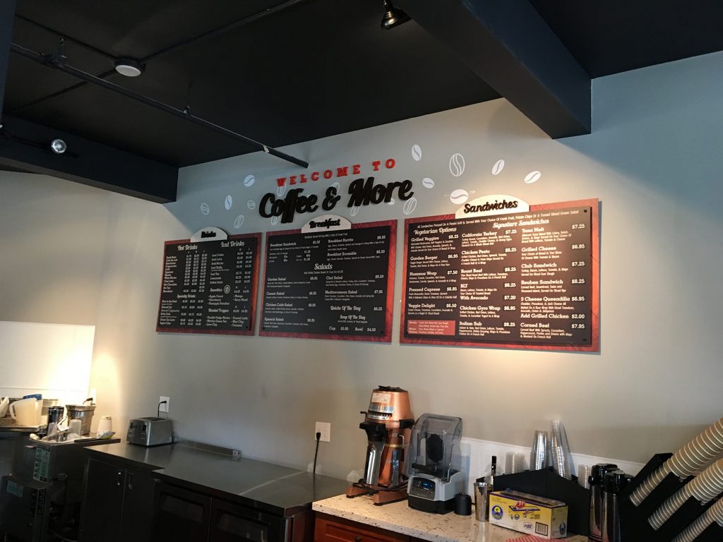 Coffee and More Menu Board Wire B Graphics Graphic Design and 